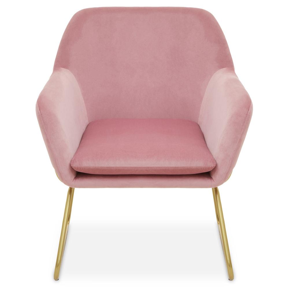 Interiors By Premier Xander Velvet Bushed Gold Armchair