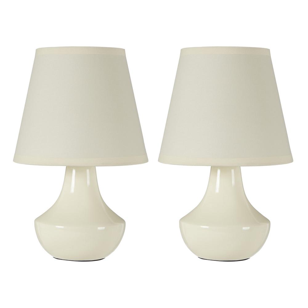 Table Lamps Ceramic Cream Set Of 2