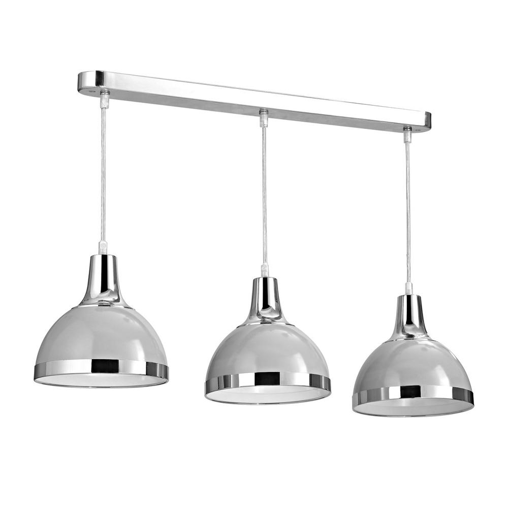 Pendant Light with 3 Flint Grey Shades