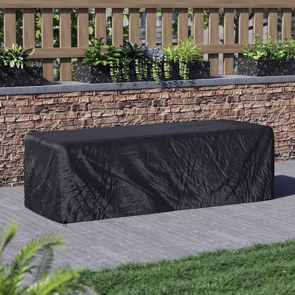 Rattan Garden Outdoor Patio Furniture Waterproof Cover 207 x 74 x 65 cm