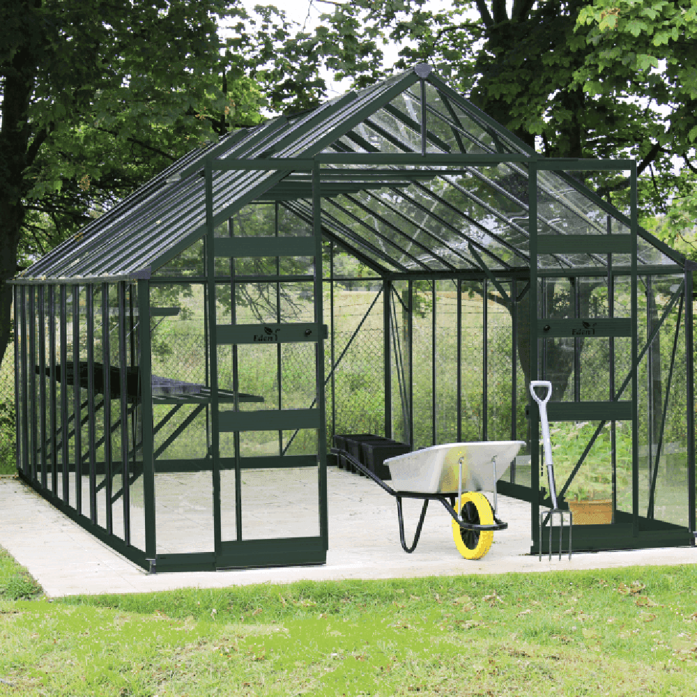 Bourton 10 x 12 Greenhouse (Green)