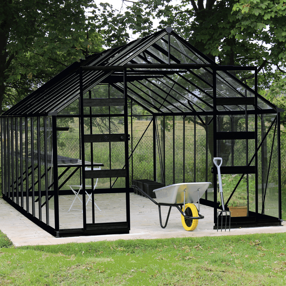 Bourton 10 x 16 Greenhouse (Black)