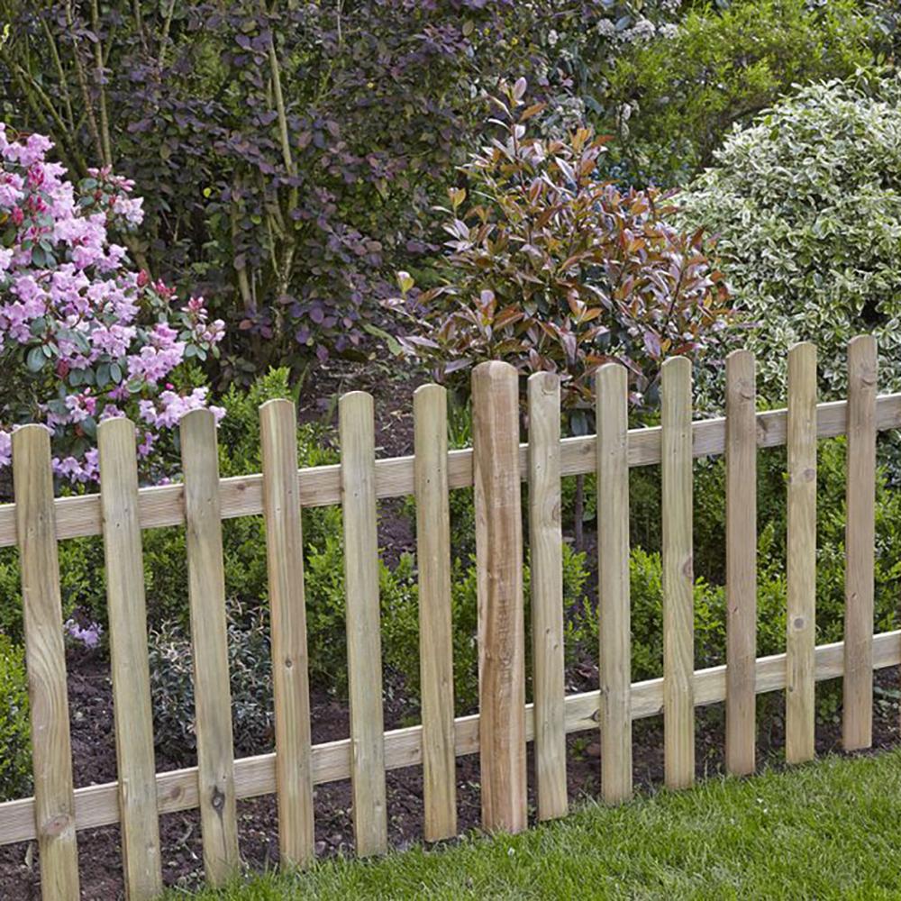 6ft x 3ft Pressure Treated Ultima Pale Picket Fence Panel