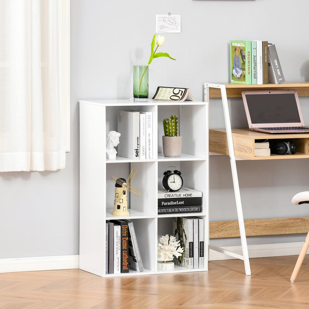 3 Tier 6 Cubes Storage Unit Particle Board Cabinet Bookcase Organiser