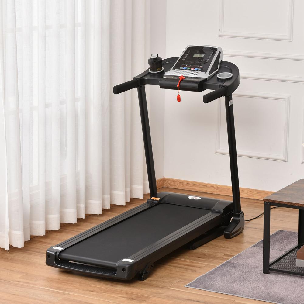 Folding 12km/h Electric Treadmill Running Machine with LED Display