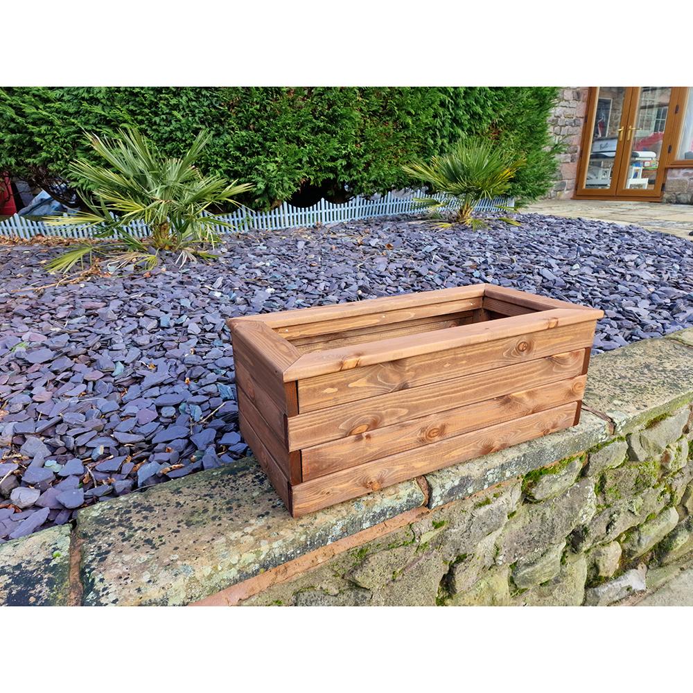 Wooden Garden Trough Planter Medium 79cm VPL3