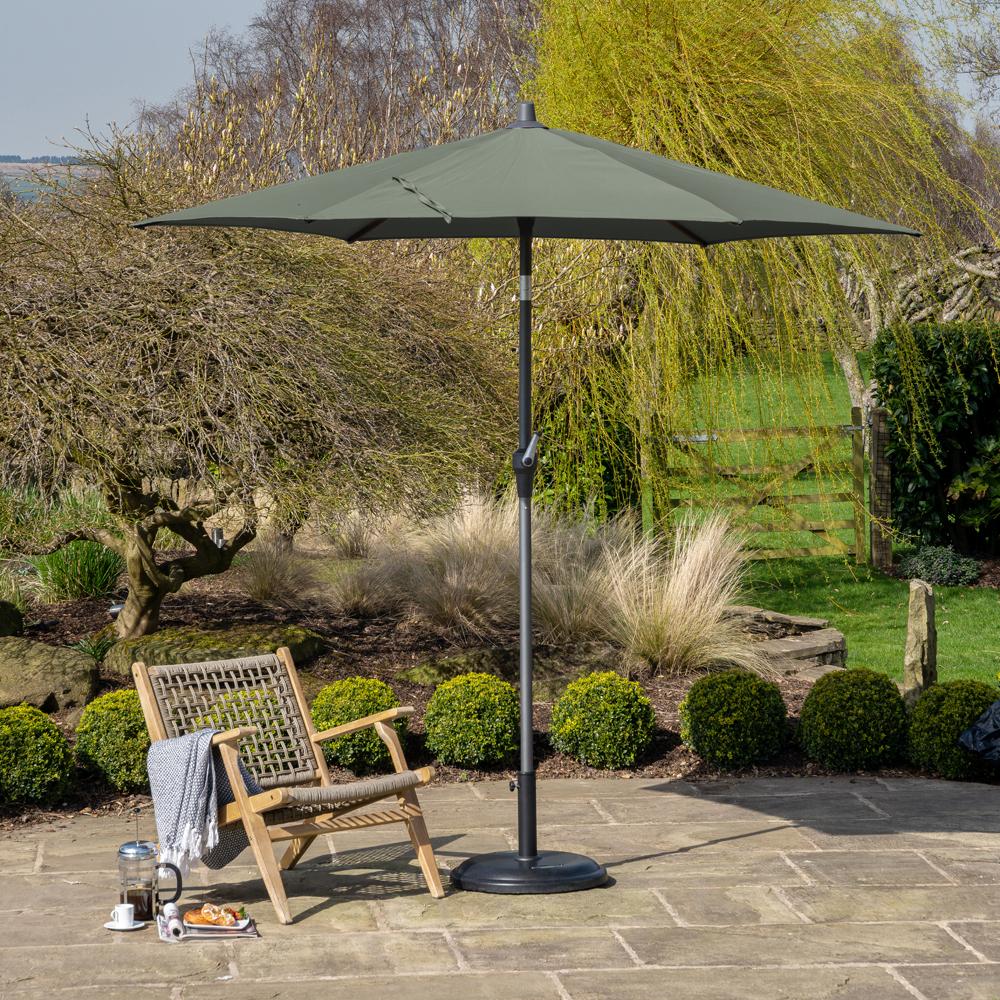 Riva Round Parasol Olive 2.5m