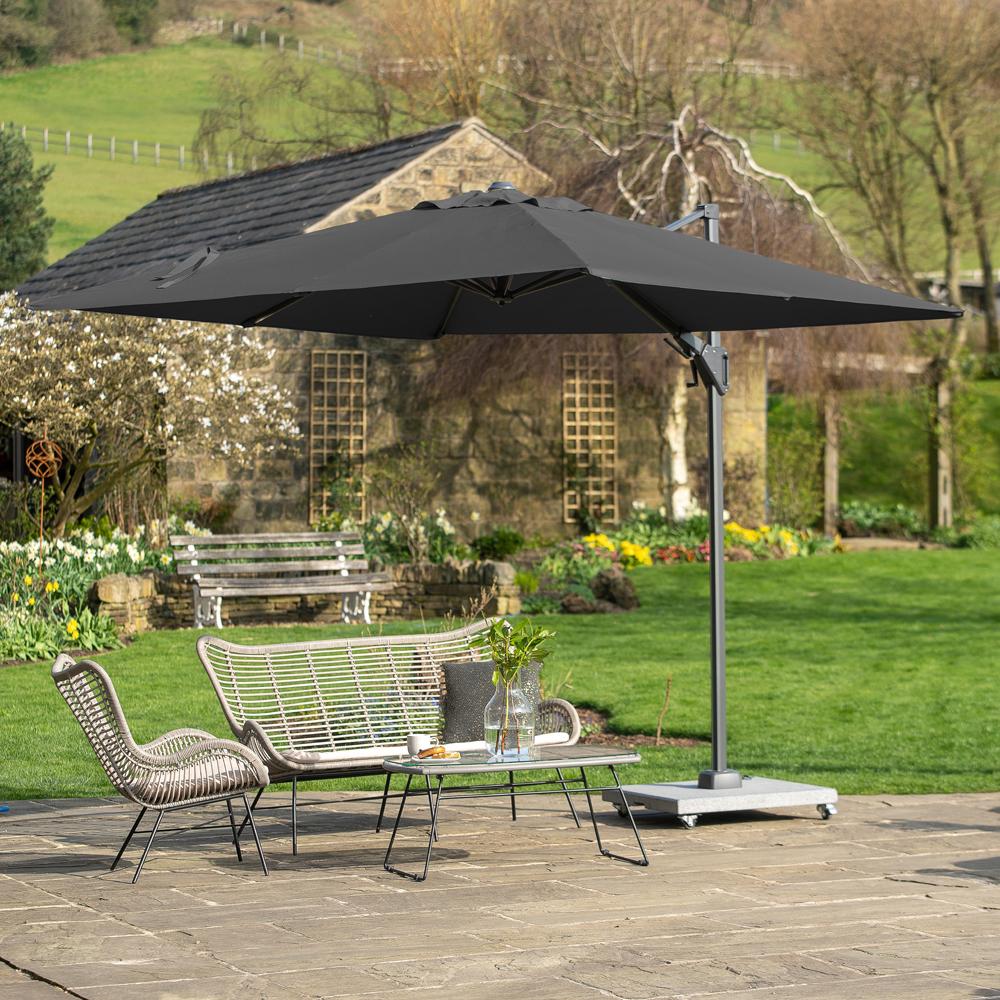 Voyager T2 Square Anthracite Parasol 2.7m