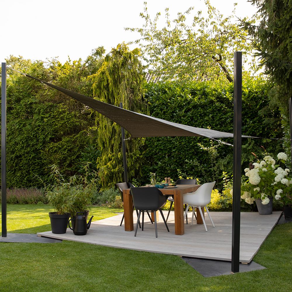 Outdoor Triangle Shade Sail Grey  3.6m