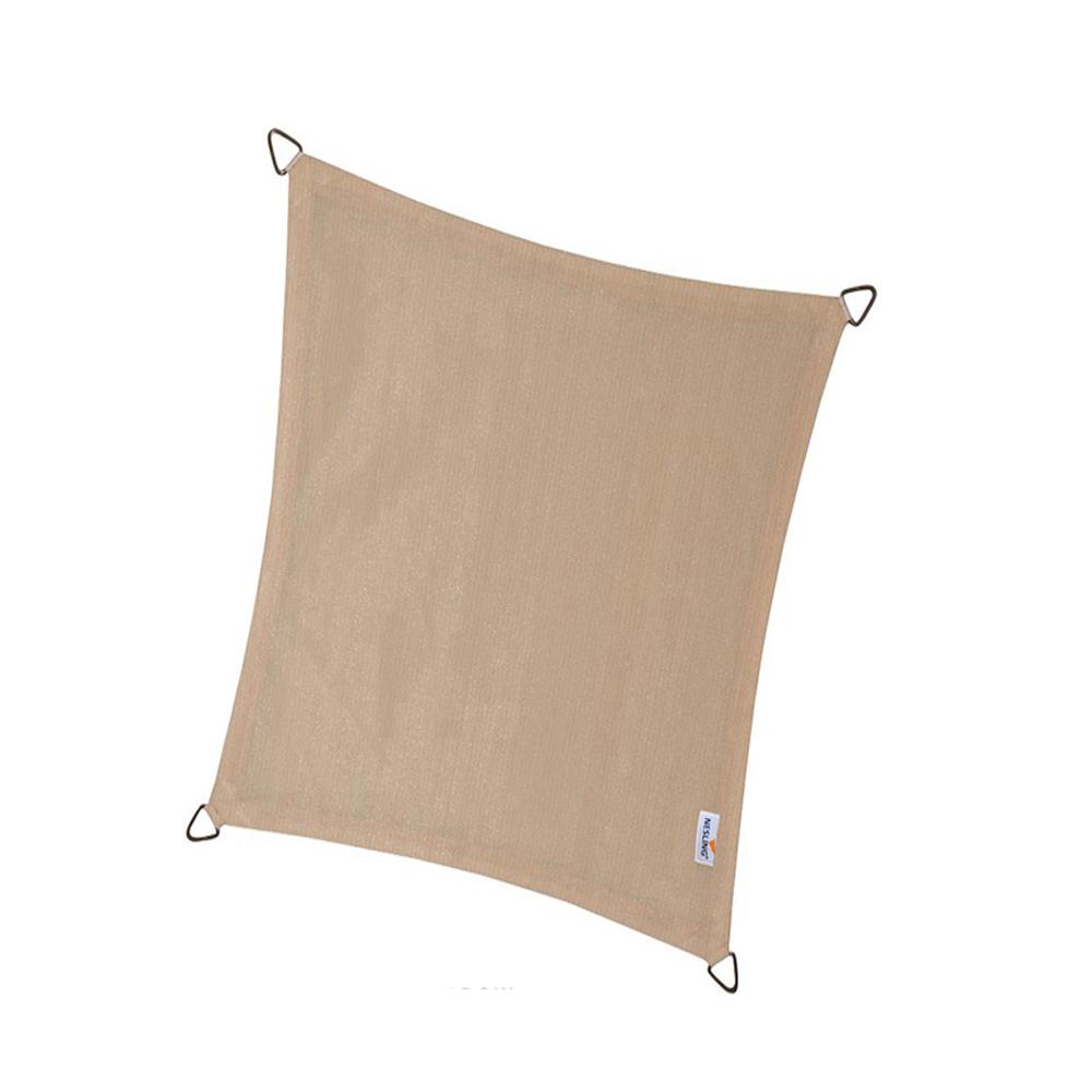 Outdoor Rectangular Shade Sail Off-White 3m x 4m