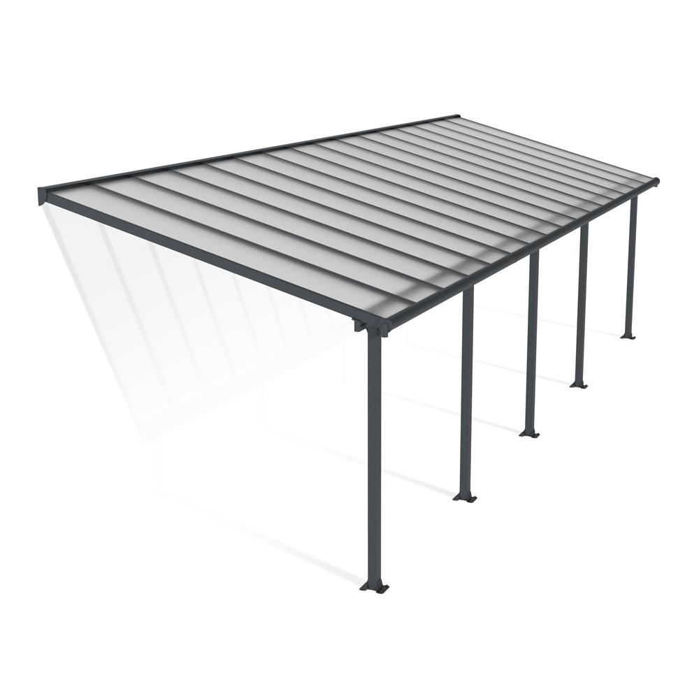 Olympia Patio Cover Clear Grey 10 x 30