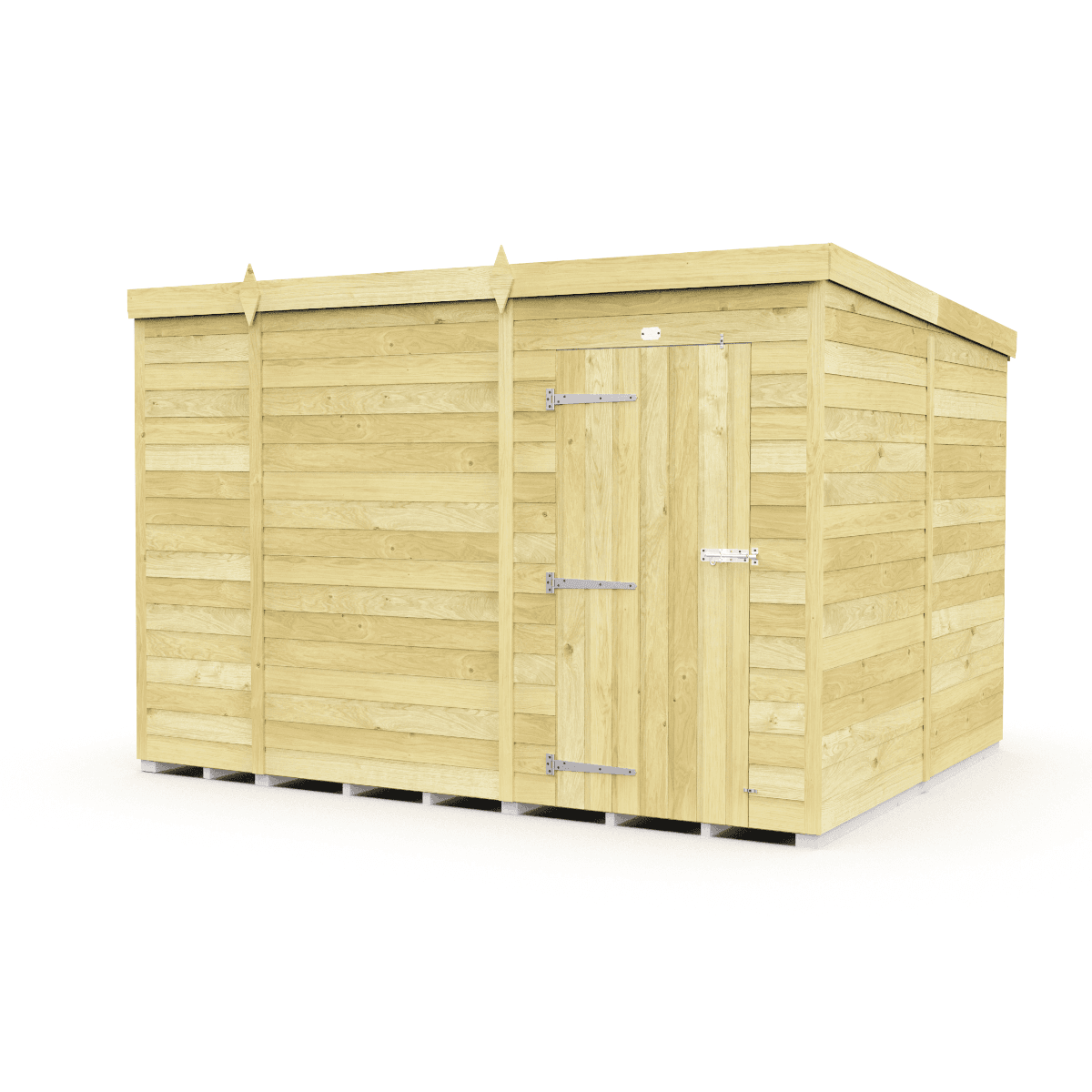 Tongue & Groove Pent Shed 10 x 8-Windows