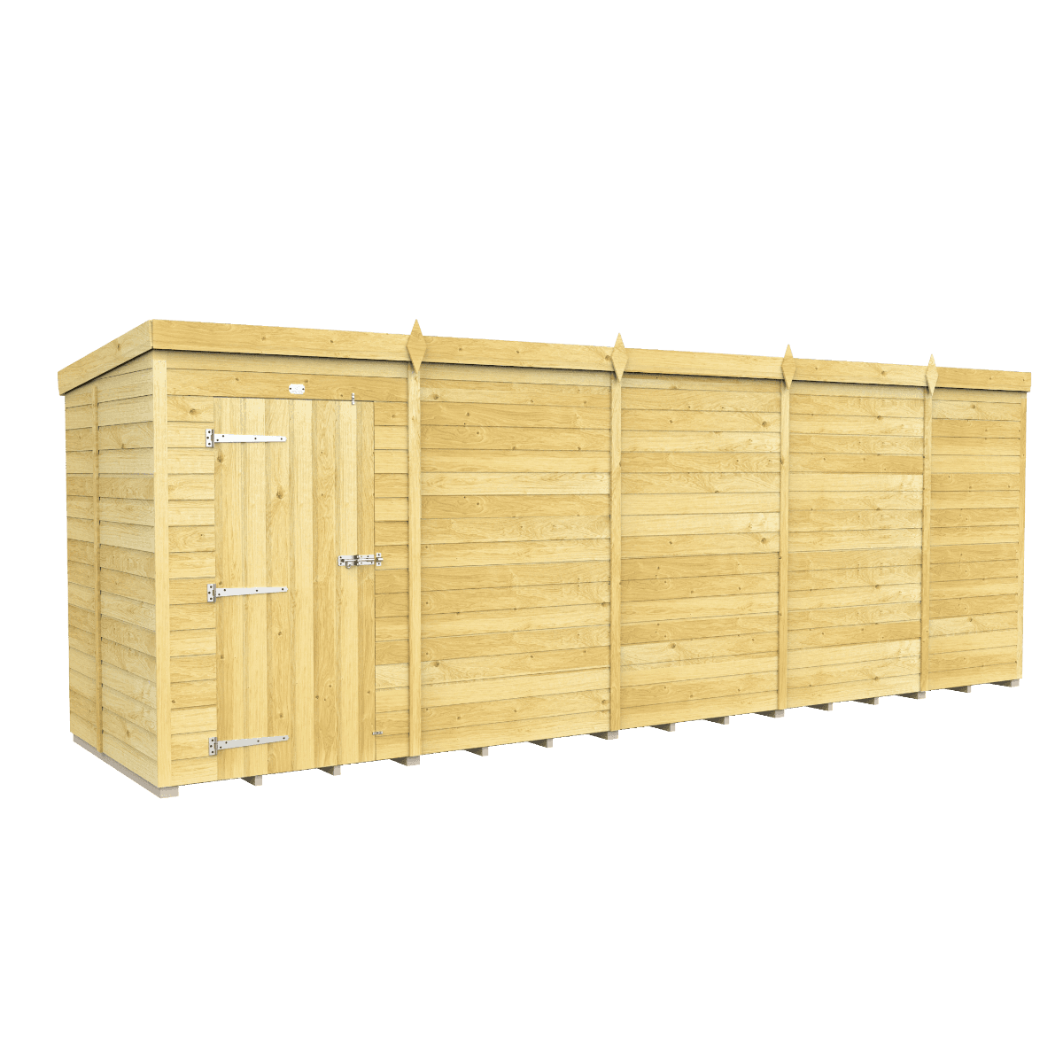 Tongue & Groove Pent Shed 16 x 5