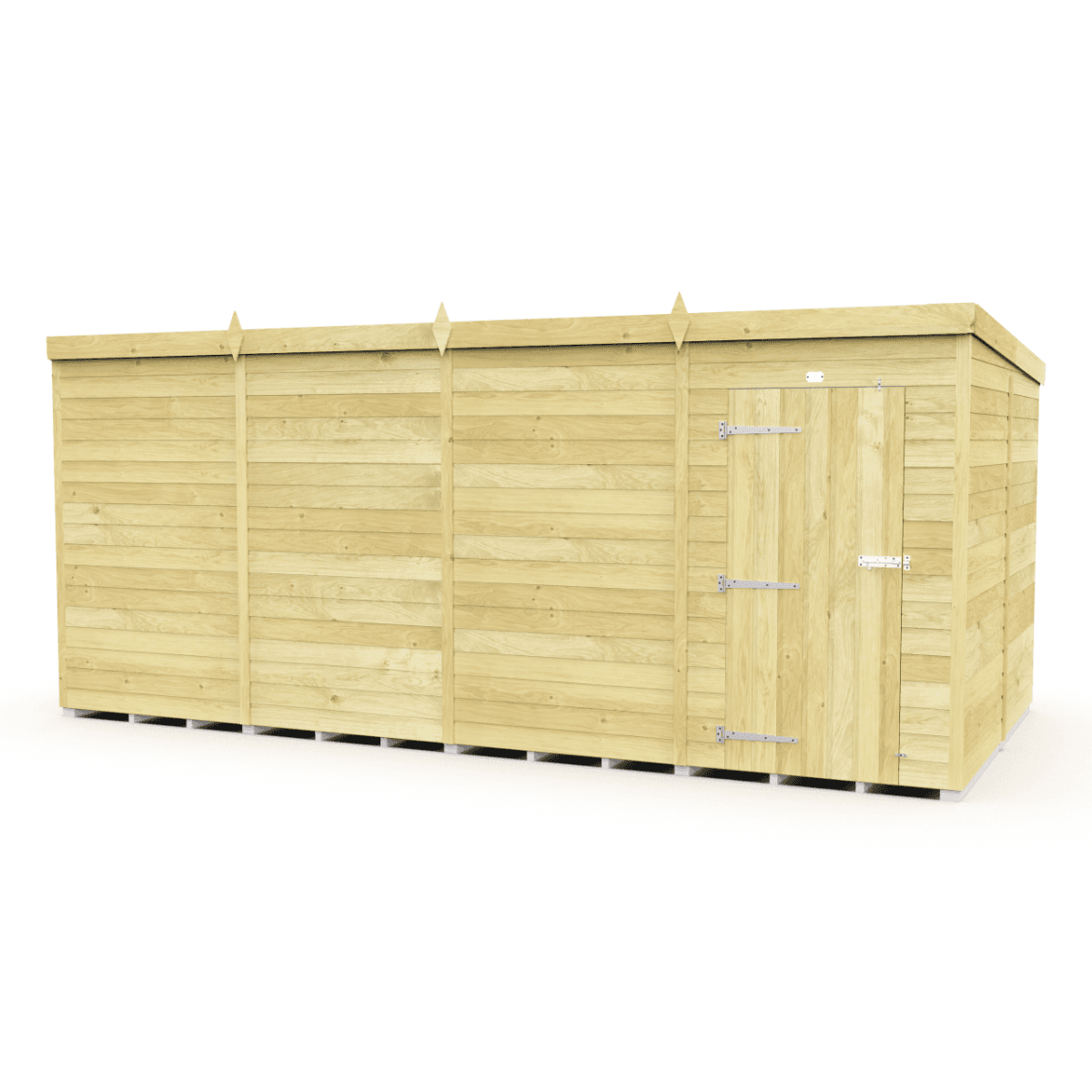 Tongue & Groove Pent Shed 15 x 8