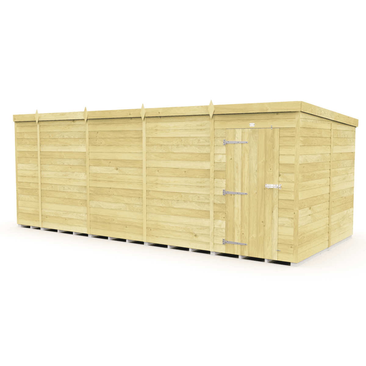 Tongue & Groove Pent Shed 19 x 8