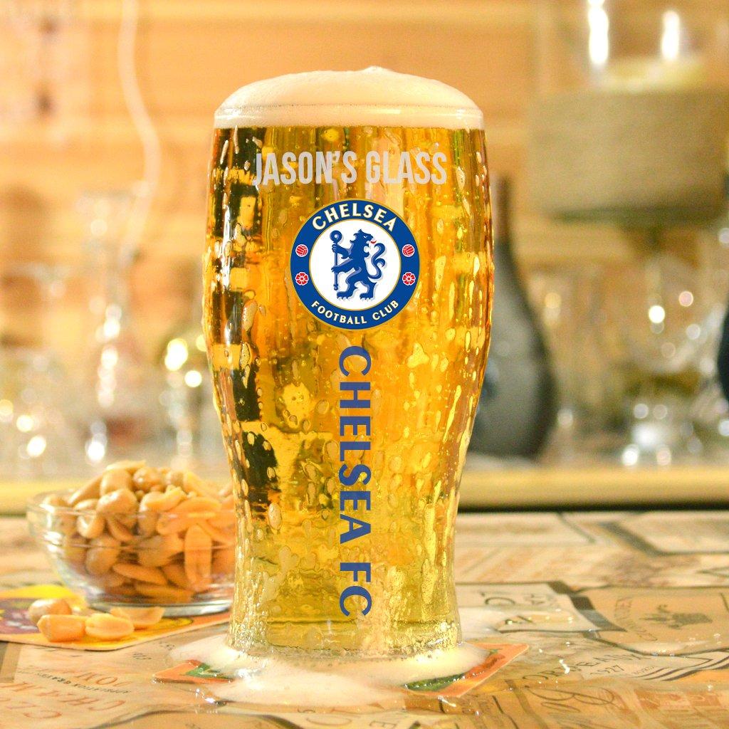 Chelsea Personalised Pint Glass Gift