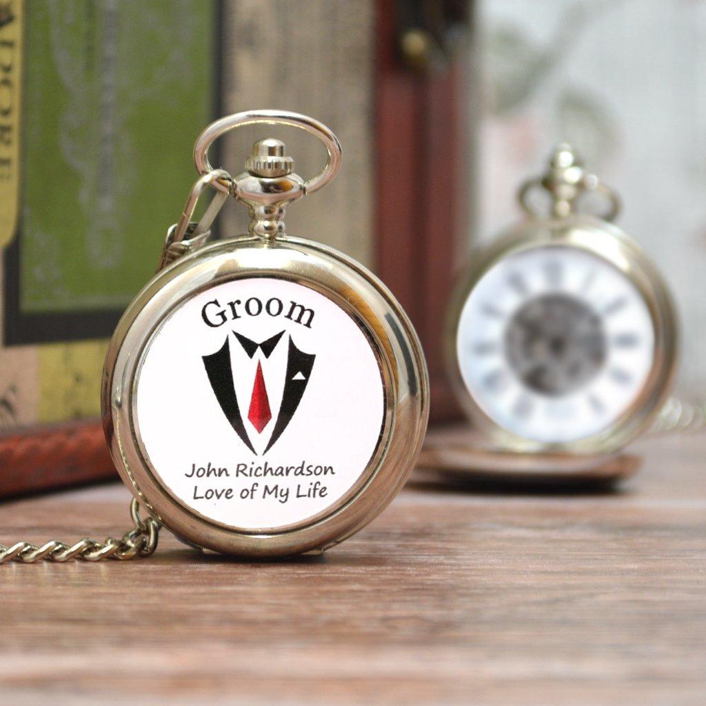 Personalised Groom Pocket Watch