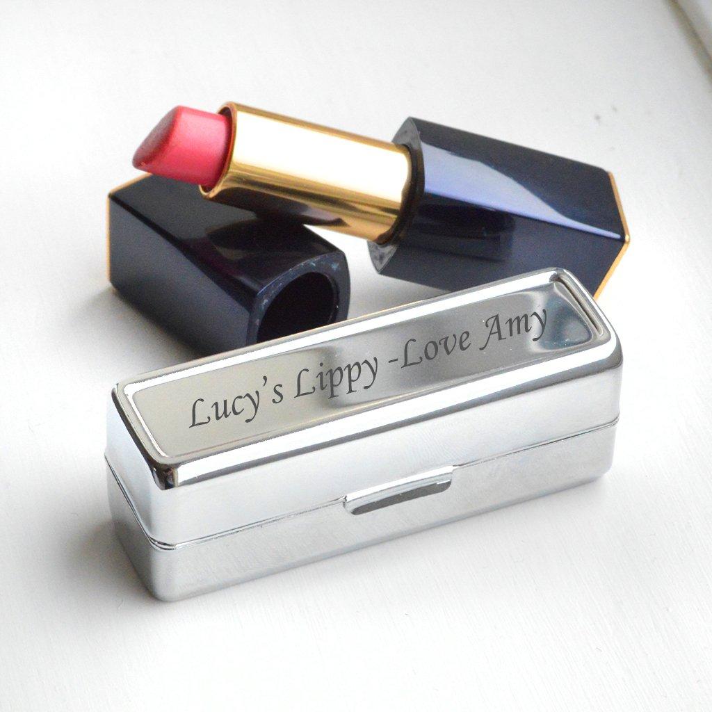 Engraved Lipstick Holder with Mirror