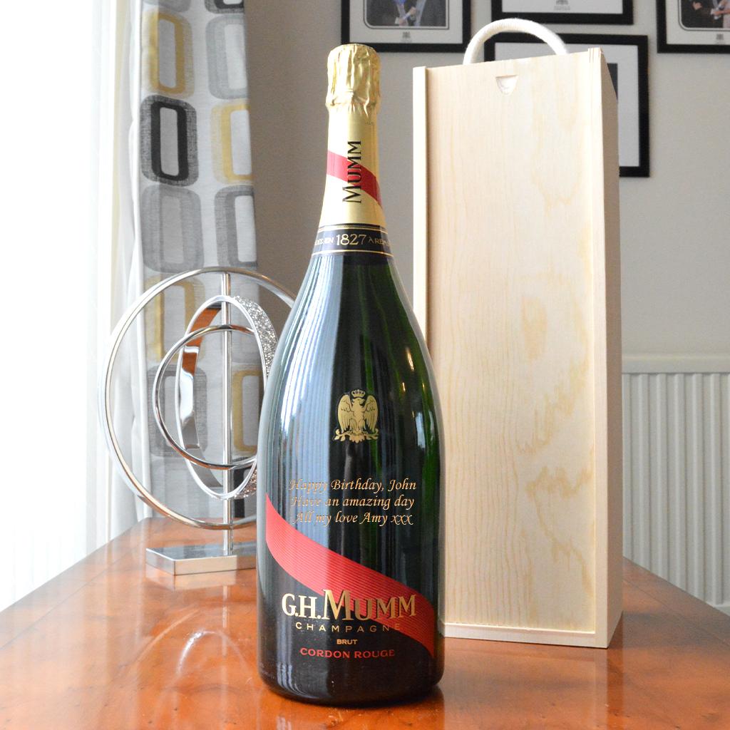 Personalised Mumm Magnum of Champagne