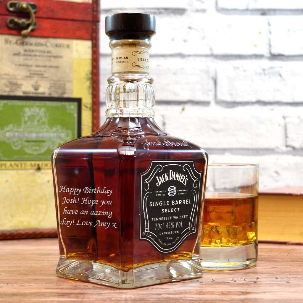 Personalised Jack Daniels Single Barrel Whisky Bottle