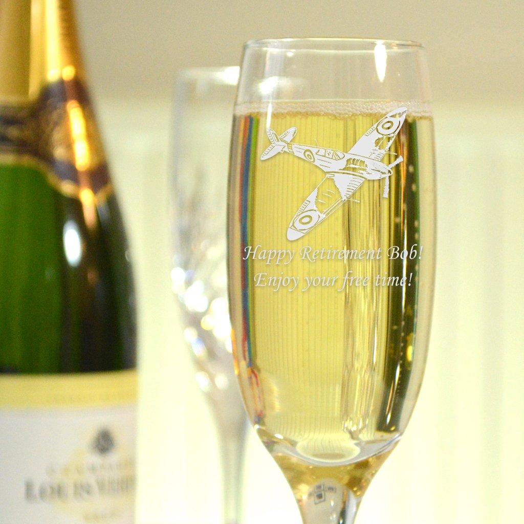 Spitfire Personalised Champagne Flute