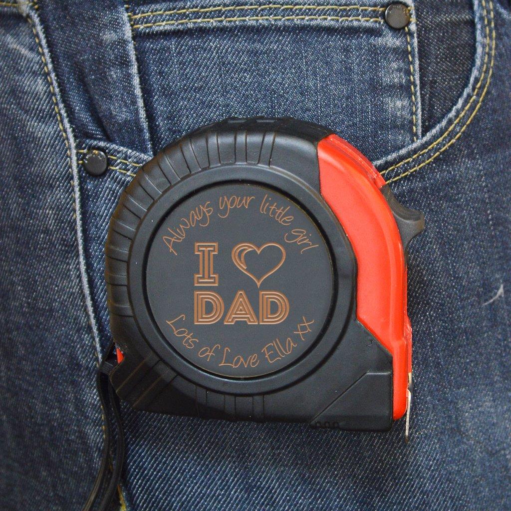 Fathers Day Gifts Personalised Tape Measure