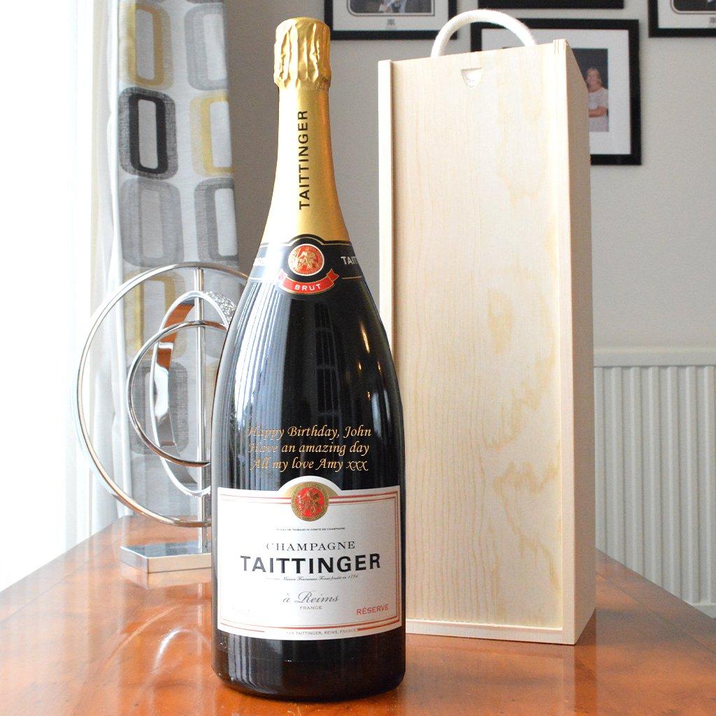 Personalised Taittinger Magnum of Champagne