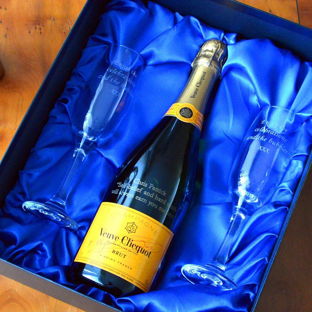 Personalised Veuve Clicquot Champagne Set