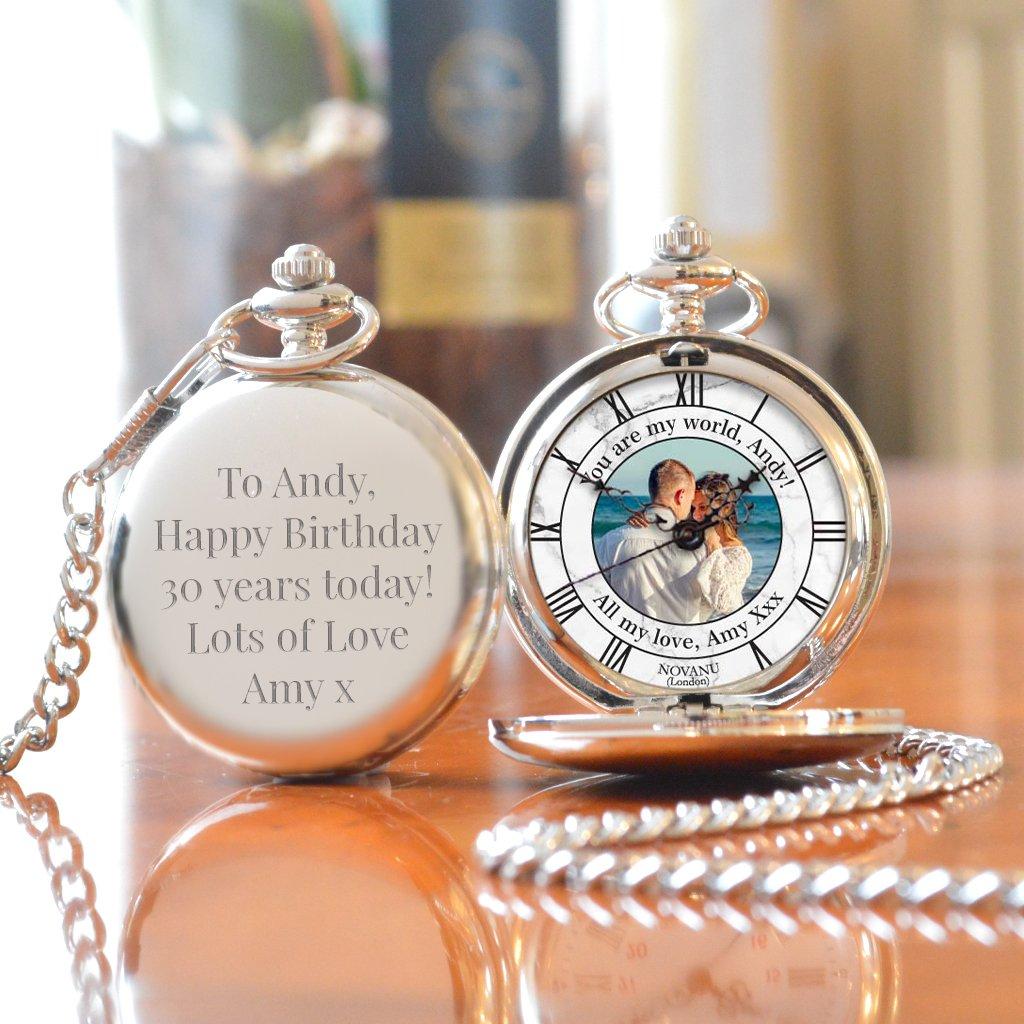 Personalised Pocket Watch With Photo Upload