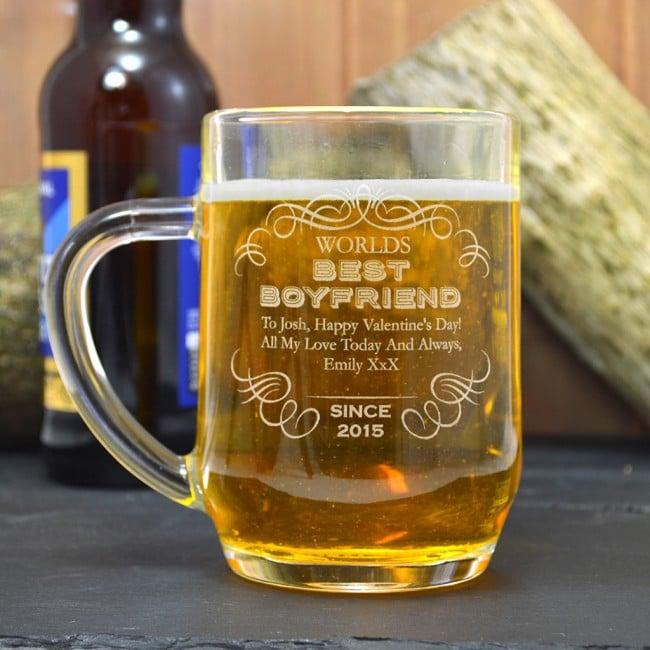 Best Boyfriend Engraved Tankard Gift