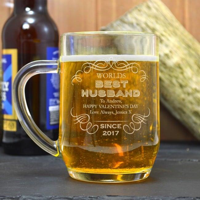 Best Husband Engraved Tankard Gift