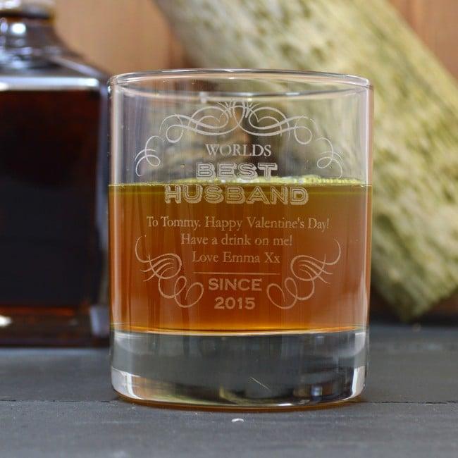 Best Husband Engraved Whisky Tumbler Gift