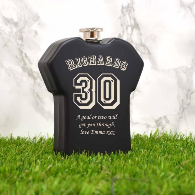 Personalised Hip Flask For 30th Birthday Gift