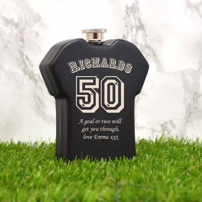 Personalised Hip Flask 50th Birthday Present