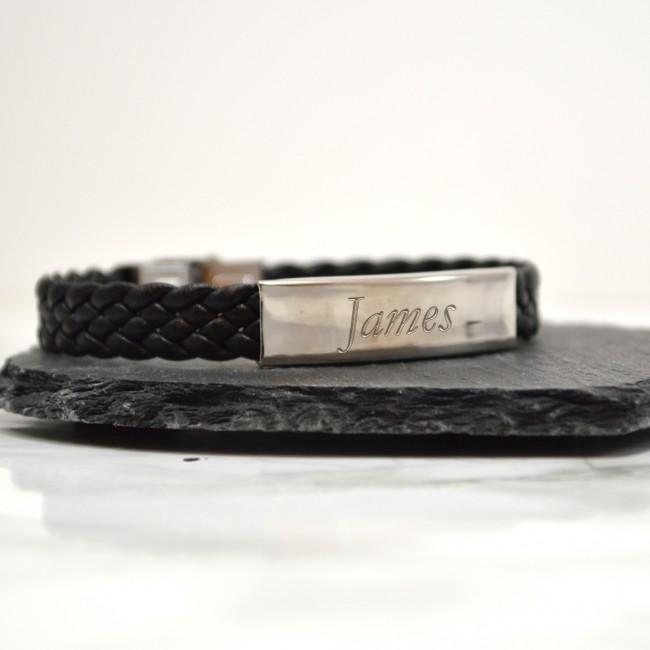 Personalised Mens Bracelet 18th Birthday Gift