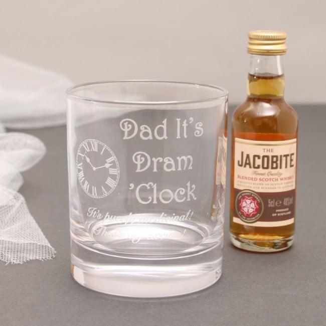 Personalised Gifts For Dad Dram O'clock Set