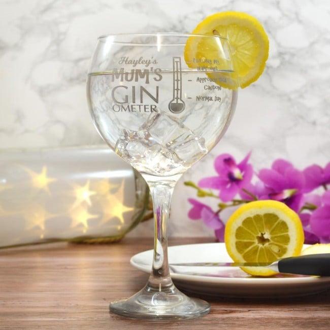 Personalised Gin Glass For Mum