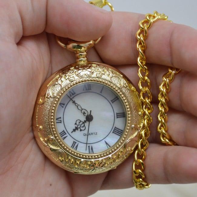 Gold Personalised Half Hunter Pocket Watch