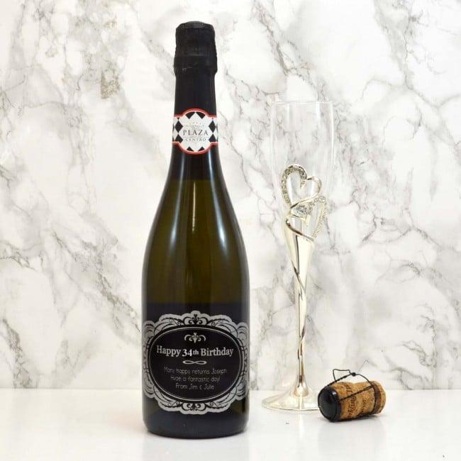 Birthday Prosecco Gift With Personalised Label For Any Age