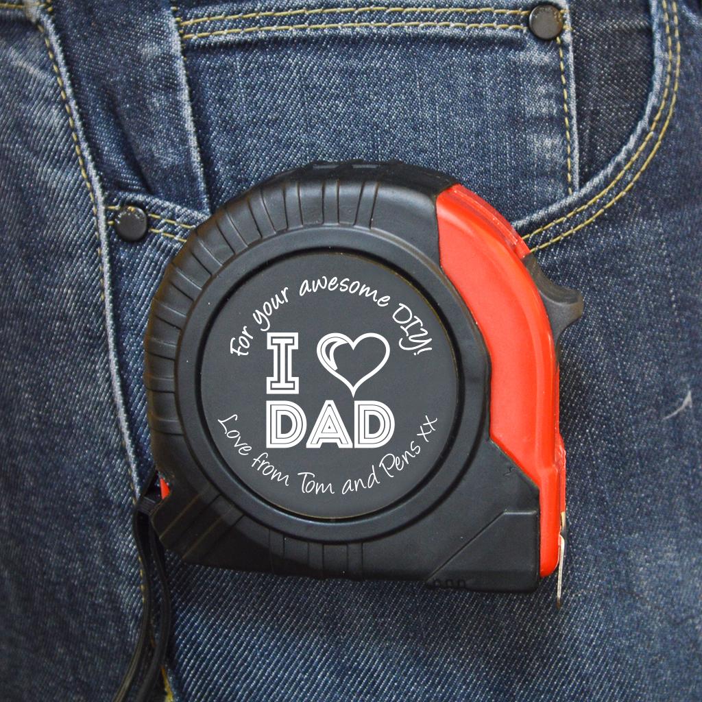 Personalised Tape Measure Gift For Dad