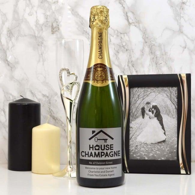 Personalised House Champagne for Housewarming Gift