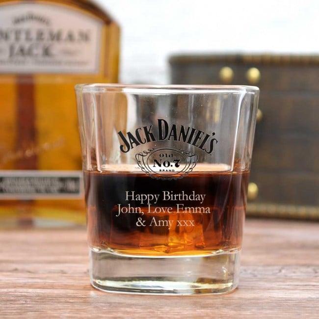 Personalised 300ml Jack Daniels Whisky Glass Gifts