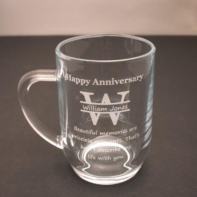 Personalised Tankard with Monogram Design