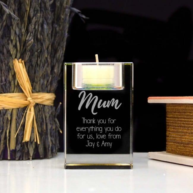 Personalised Tea Light Holder Gifts for Mum