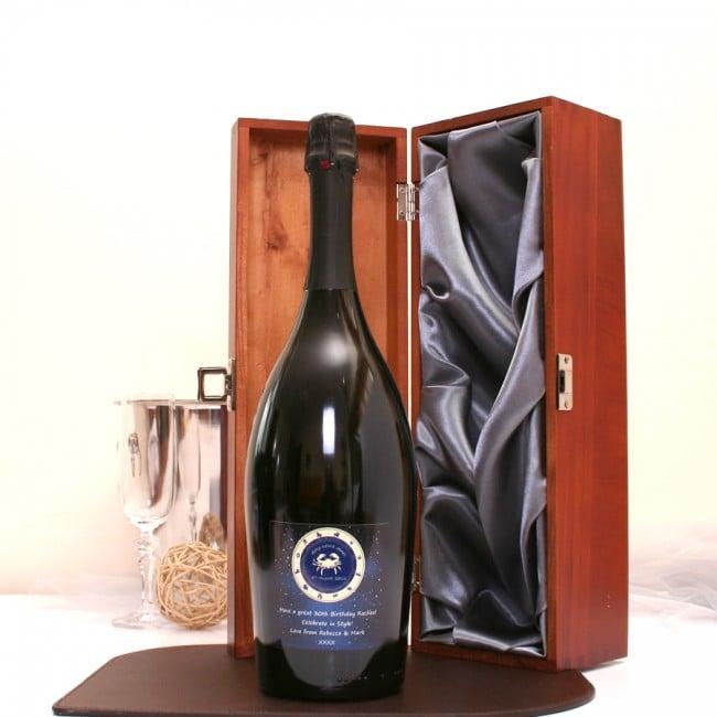 Personalised Magnum Prosecco Gift With Zodiac Design