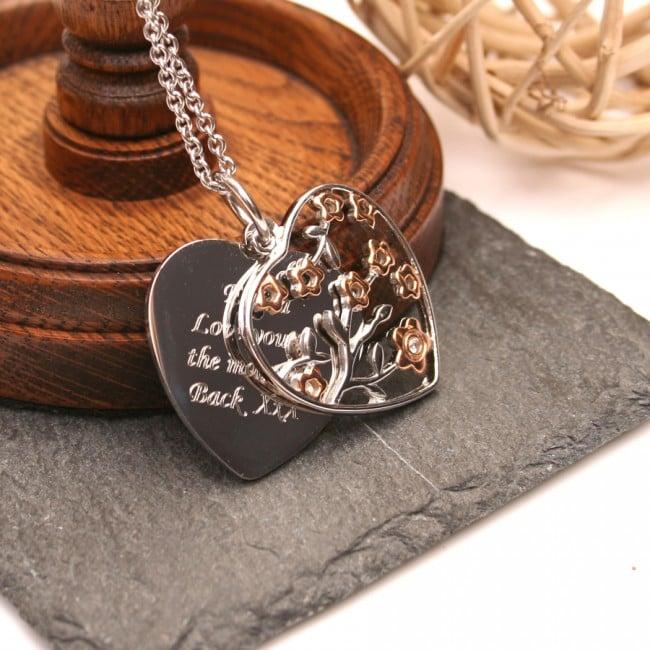 Personalised Necklace Tree Of Life Design