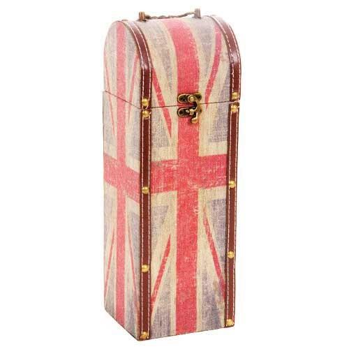 Retro Union Jack Bottle Wine Gift Box