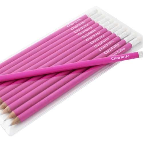 Personalised Pencils for Kids in Pink