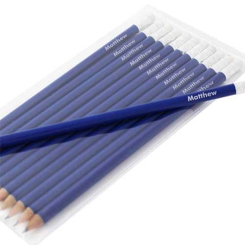 Personalised Pencils for Kids in Blue