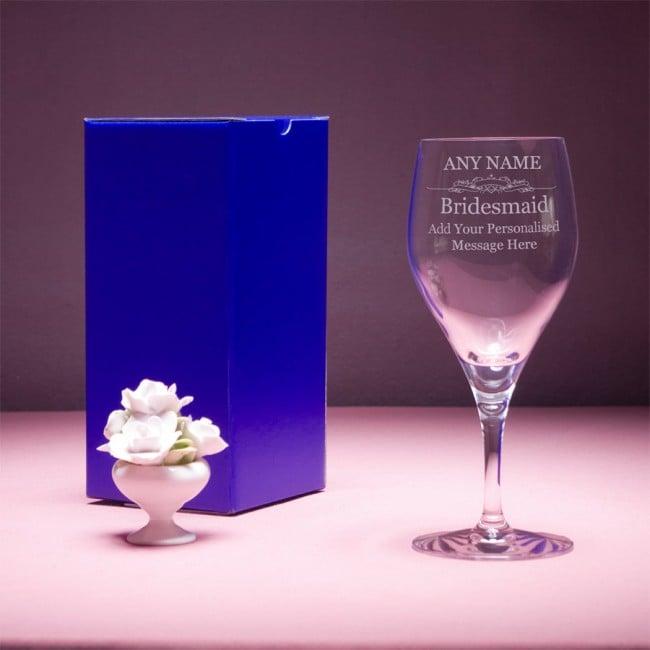 Personalised Bridesmaid Wine Glass 41cl Gifts